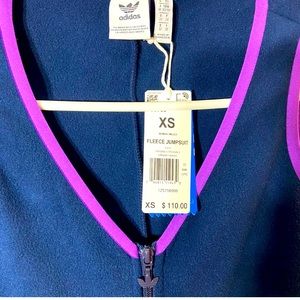 NWT Adidas Fleece Jumpsuit XS